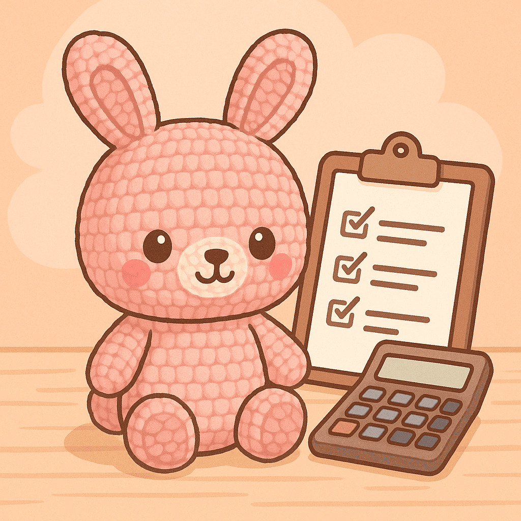 Cómo calcular el precio de un amigurumi — guía paso a paso